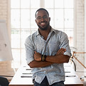 Confident Man Smiling