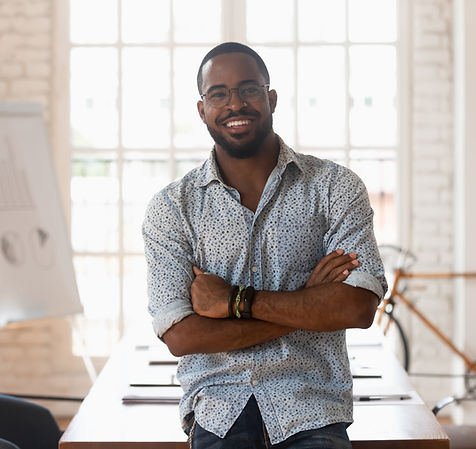 Confident Man Smiling