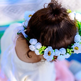 Guirnalda de cabeza floral