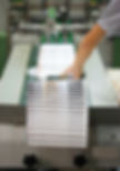 printing machine and a person's hand