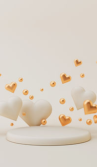 Podium with Hearts and Balls