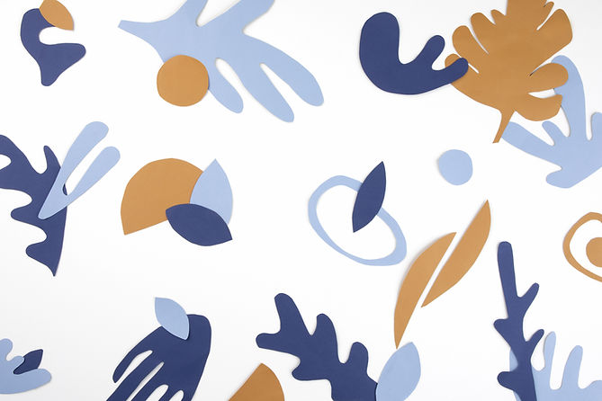 Feuilles de papier découpées