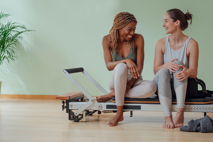 Sitting on Pilates Reformer