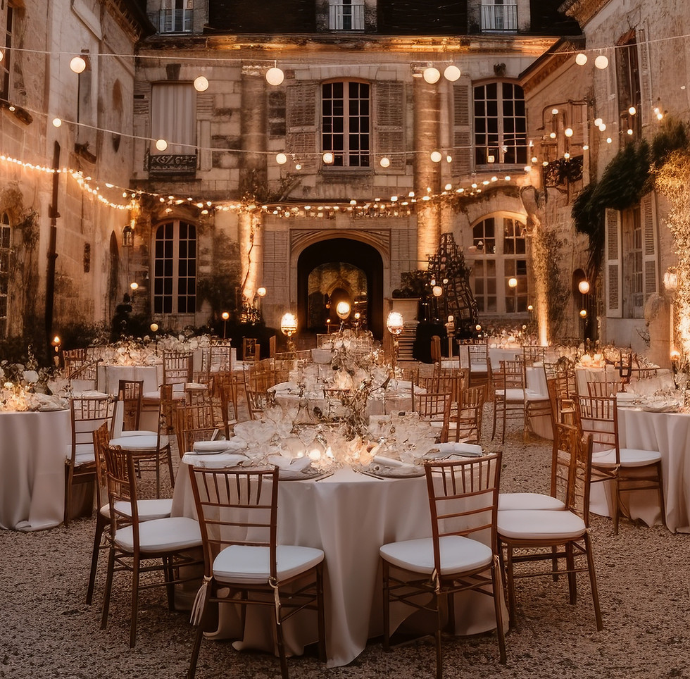 Courtyard Wedding Reception