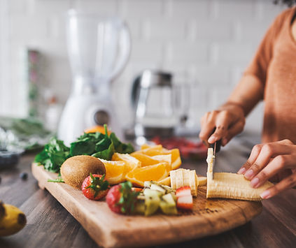 Hacher les fruits frais Préparation