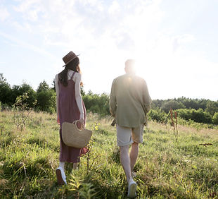 Pareja en la naturaleza