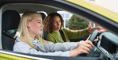 learner driver with instructor