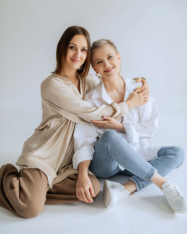 Two Women Smiling