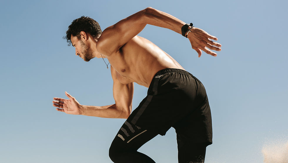 Athlete Sprinting Outdoors