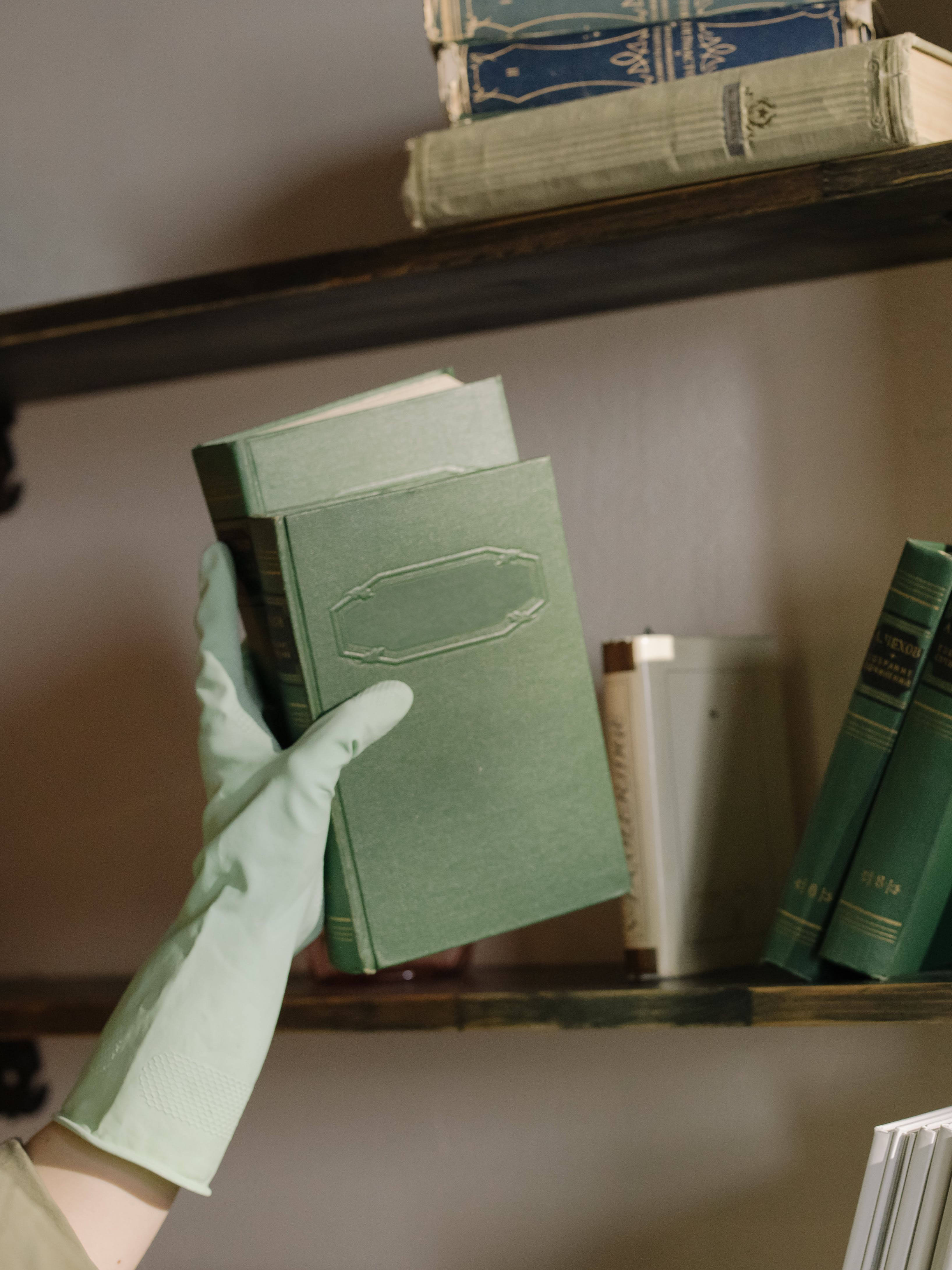 Cleaning Bookshelf