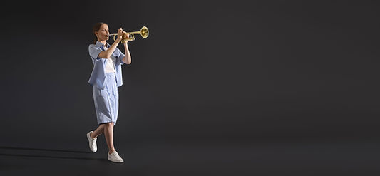 Playing Trumpet