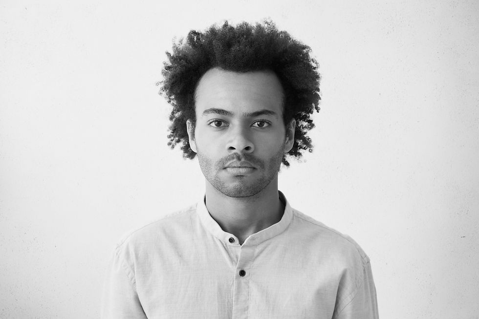 Retrato em preto e branco