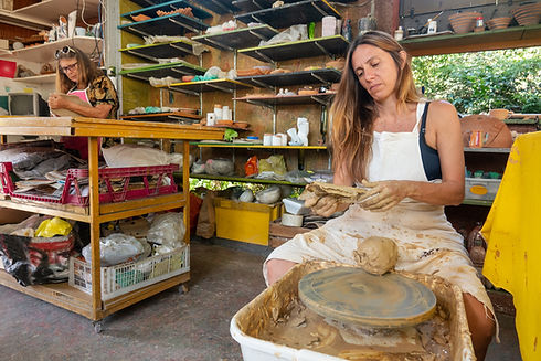 Trabalhando com barro