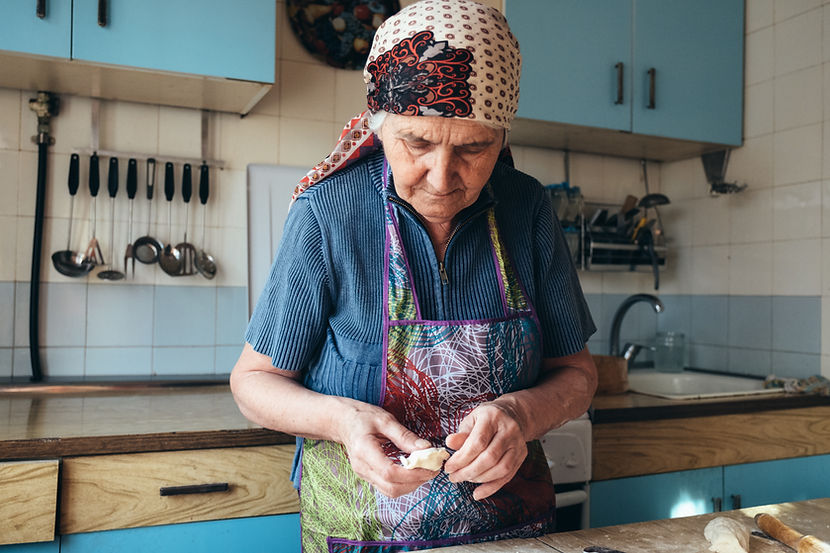 Kochen von Pelmeni