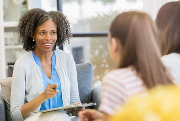 Counselor With Clients