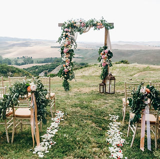 Cérémonie de mariage en plein air