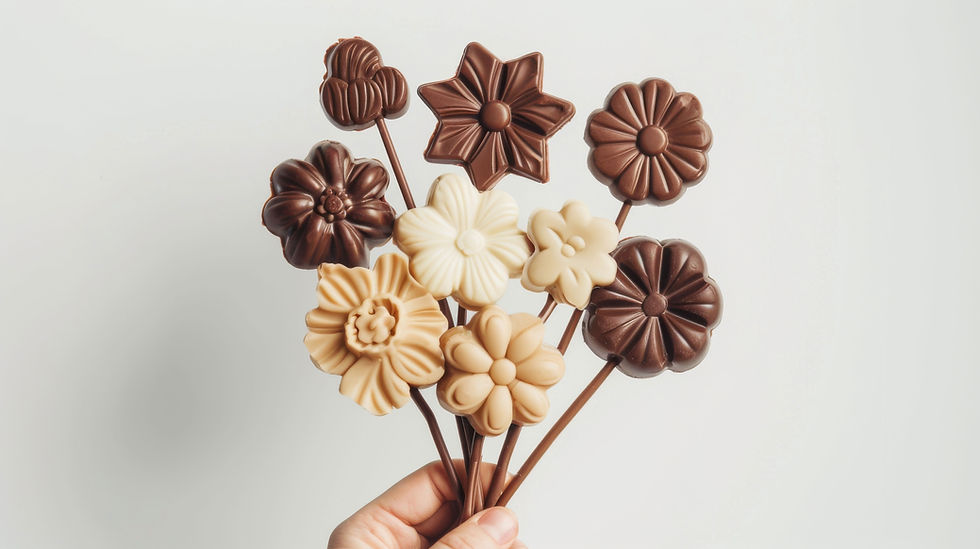 Blomsterchokolade buket