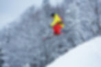 Professioneller Skifahrer