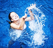 Fun dans la piscine