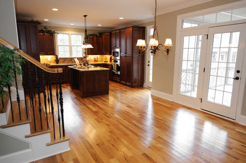 Wooden floor in hallway