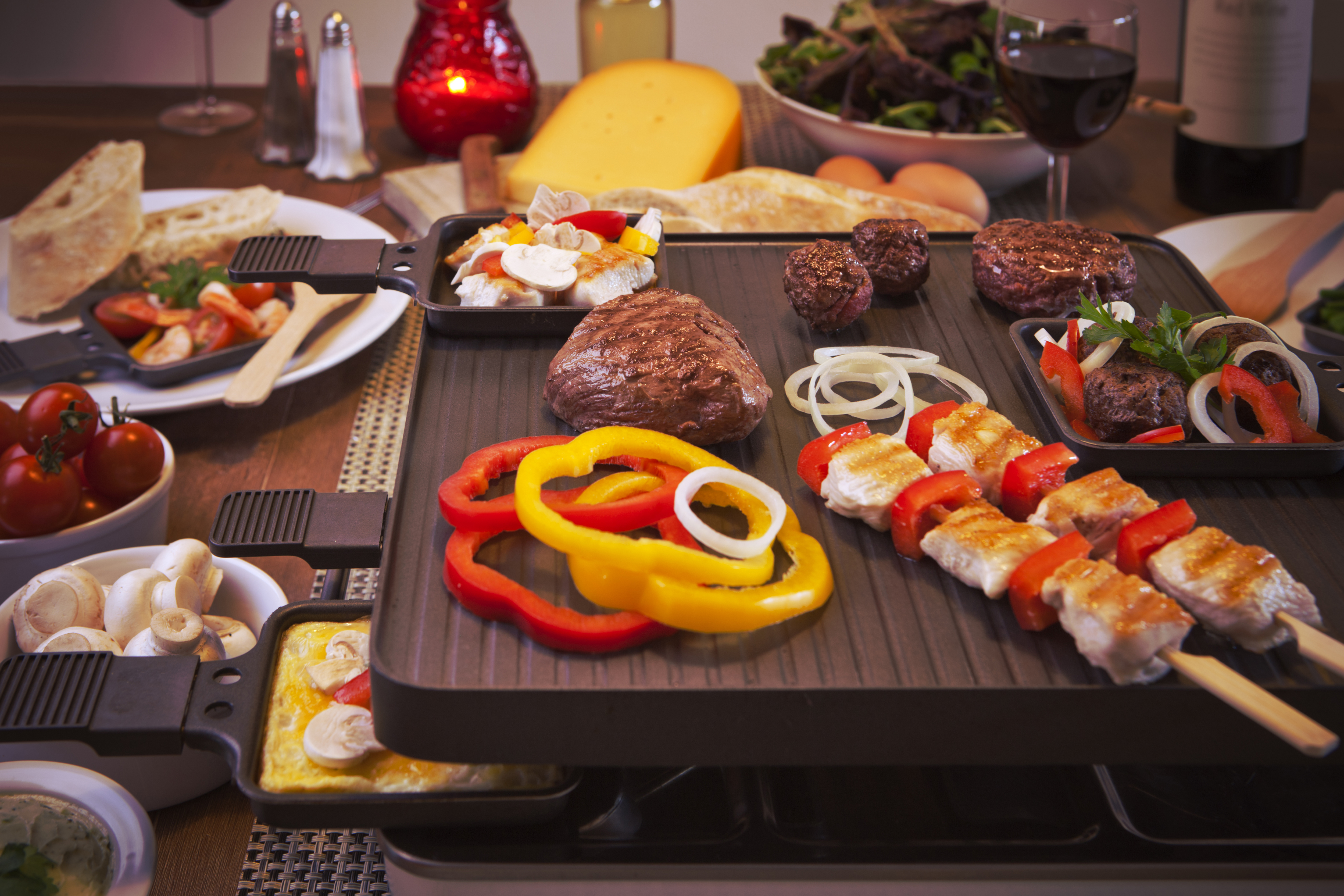 Arranged Food and Objects