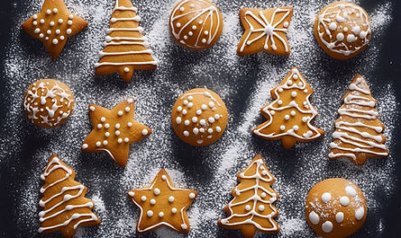 Decorated Gingerbread Cookies