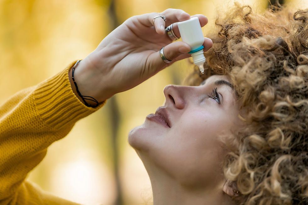 Putting Eye Drops