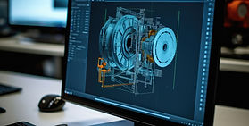 engineering design on computer screen