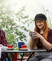 Enjoying Drinks Outdoors
