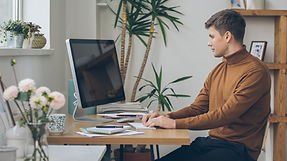 Man Working from Home