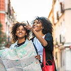 Tourists Reading Map