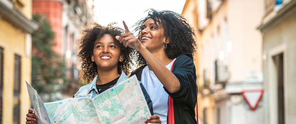 Mapa de leitura de turistas