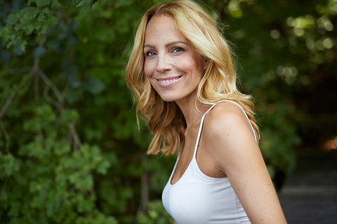 Perimenopausal woman embracing the change