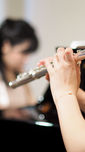 flute student performing