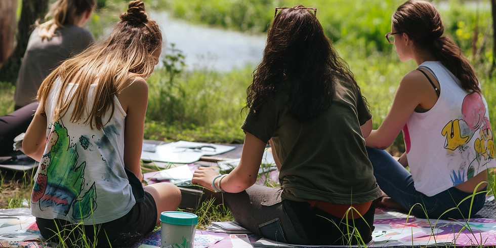 Outdoor Group Art Activity