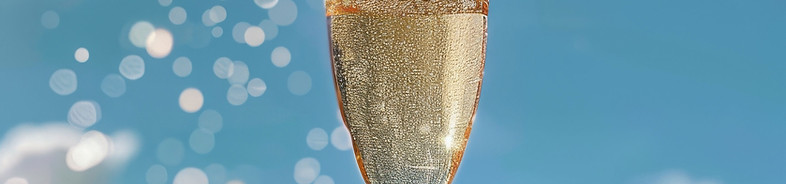 Feierlicher Champagner-Spritzer