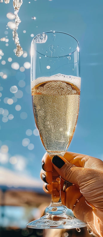 Champagne Glass Outdoors
