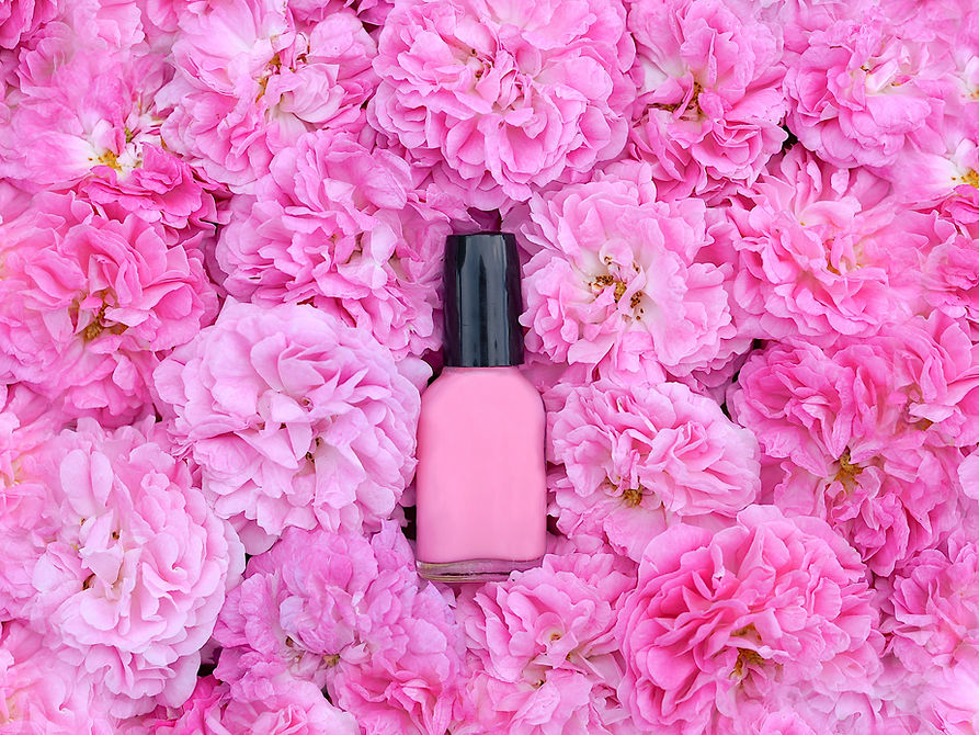 Pink Polish Flowers