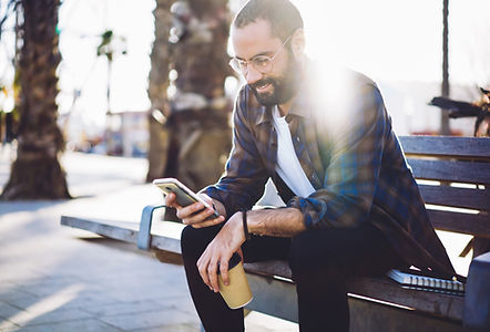 Man Using Smartphone
