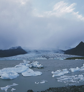 Icy Mountain Landscape