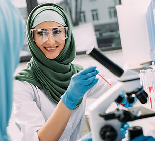 Lab Researcher Smiling