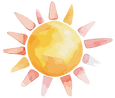 Aquarell Sonne Illustration