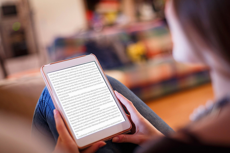 Tablet Reading Scene