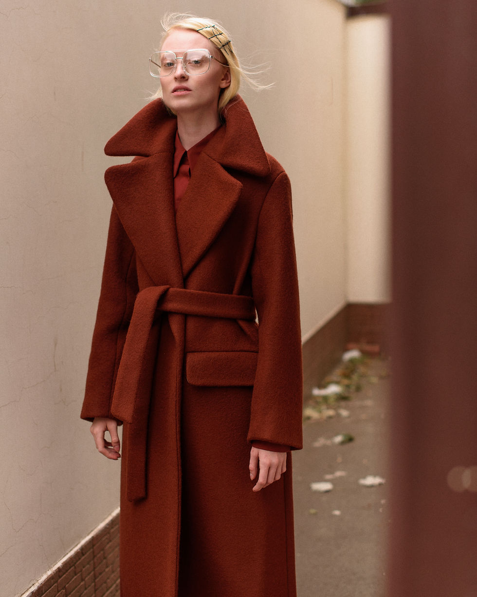 Fashion Editorial Woman in red