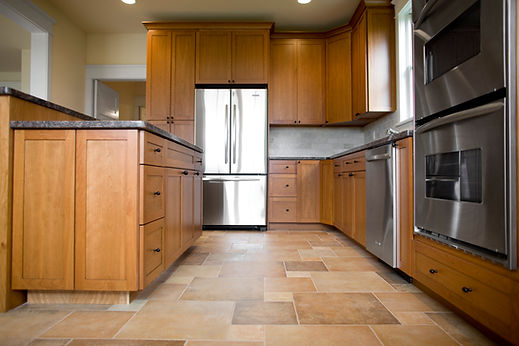 Kitchen in newly constructed house