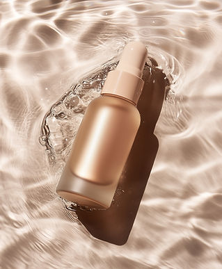 Flacon de sérum cosmétique