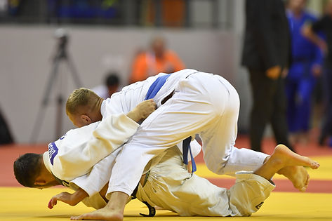 Ação de luta de judô