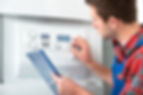 Servicing heating boiler
