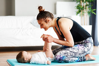 Mother and Baby Exercising