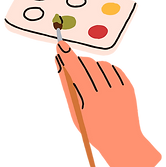 Hand Holding Paintbrush